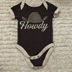 Howdy baby onesie